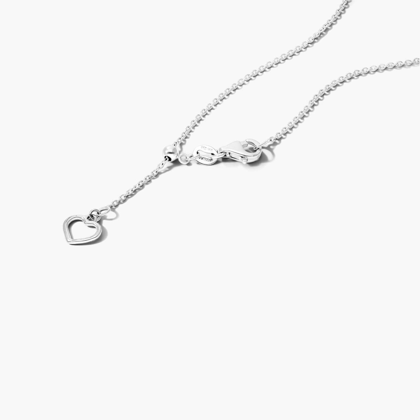 925 Sterling Silver Curved Smile Lab Grown Diamond Necklace 0.5CT HPHT Diamond Pendant D-F VS1-VS2 IGI Certified Lab Created Diamond Jewelry For Women